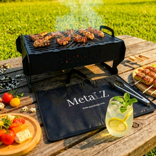 Metalz Portable Grill with Carry Bag