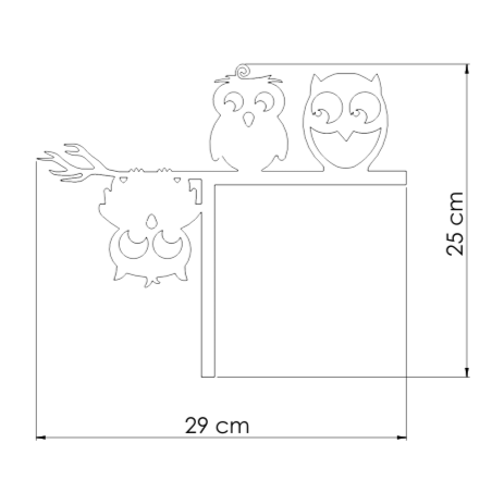 Metal Cute Owl Door Corner / Window Accent / Corner Accent / Door Decor
