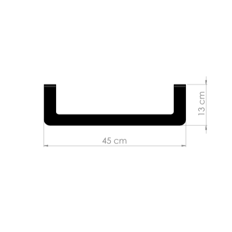 Wall-Mounted Metal Bathroom Towel Holder