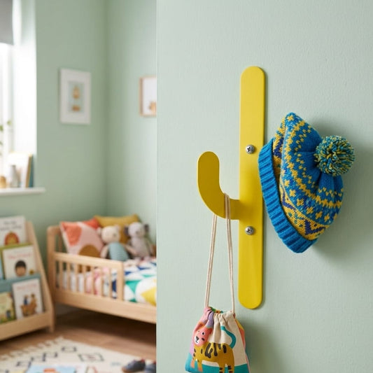 Cactus-shaped Metal wall hanger, laser cut