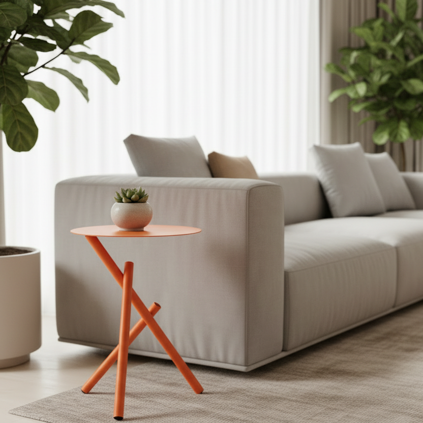 Metal Stick Side Table
